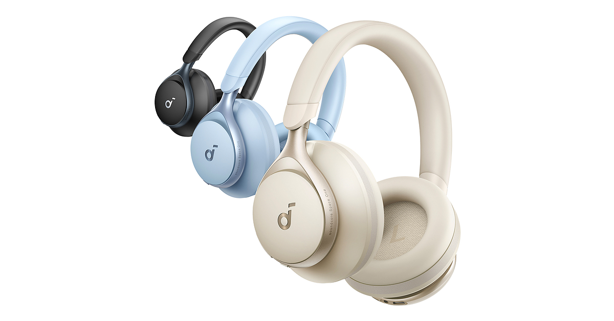 Anker soundcore Space One hodetelefoner i tre farger