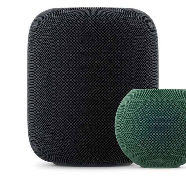 HomePod andre generasjon i midnatt